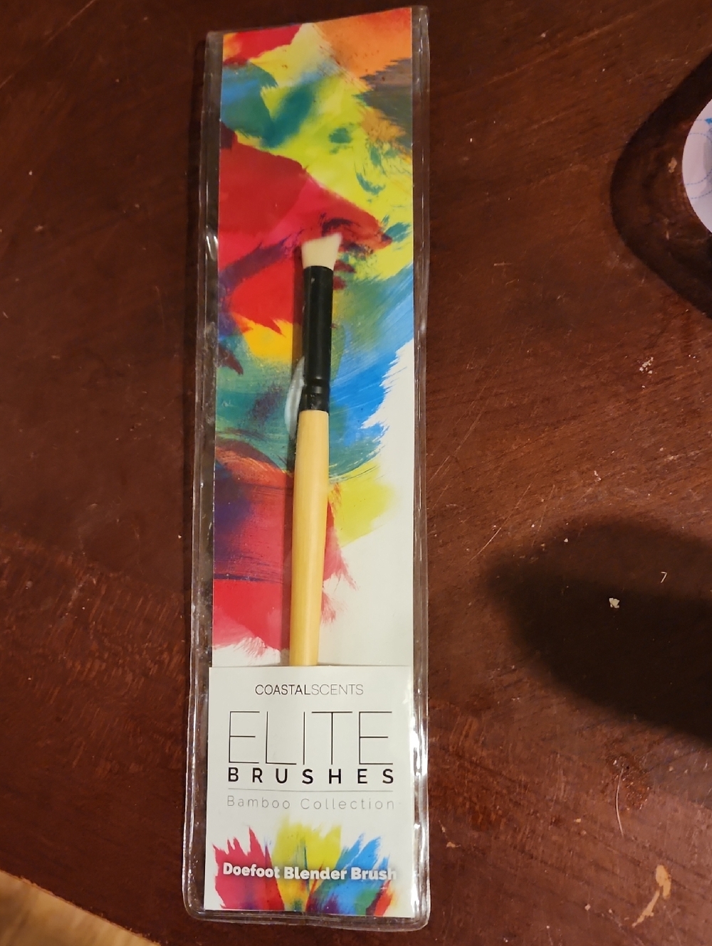 Coastal Scents Elite Bamboo Doefot Blender Brush - Yellow Handle